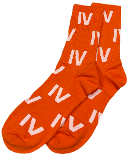 Orange IV Socks